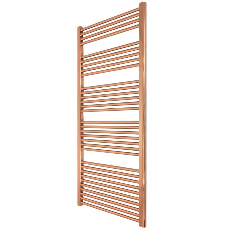 Straight Copper Towel Rail - 600 x 1600mm