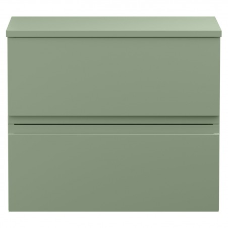 Urban 600mm Wall Hung 2 Drawer Unit & Worktop