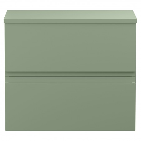 Urban 600mm Wall Hung 2 Drawer Unit & Worktop