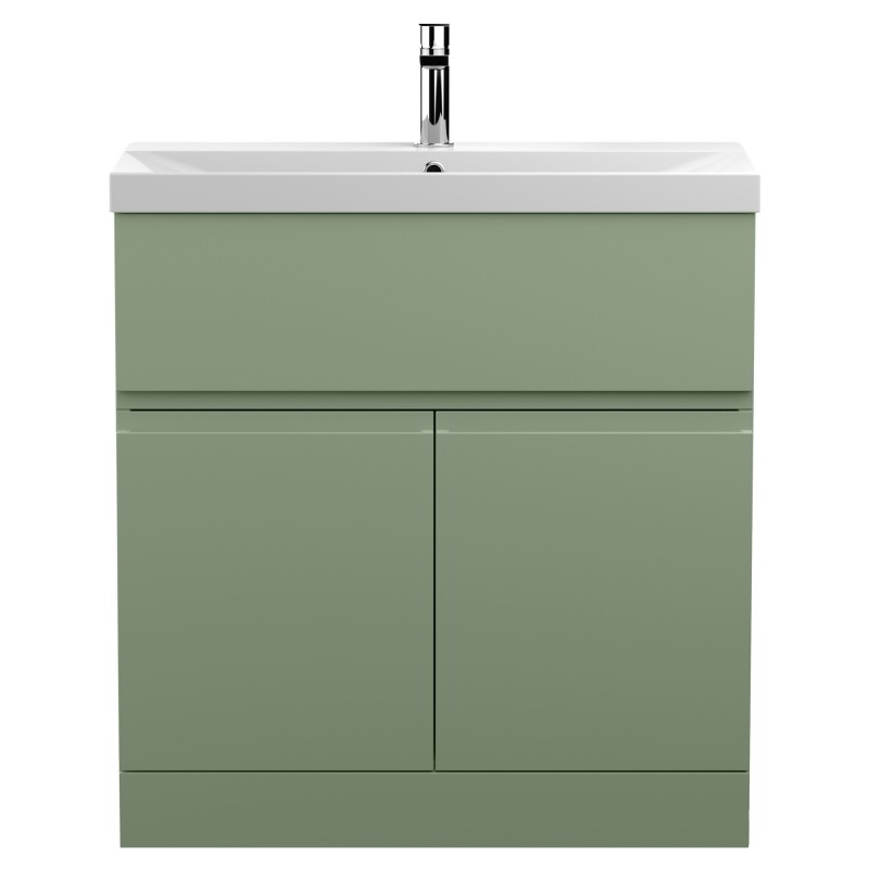 Urban 800mm Freestanding 2 Door & Drawer Unit & Thin-Edge Ceramic Basin Urban 800mm Freestanding 2 Door & Drawer Unit & Thin-Edge Ceramic Basin