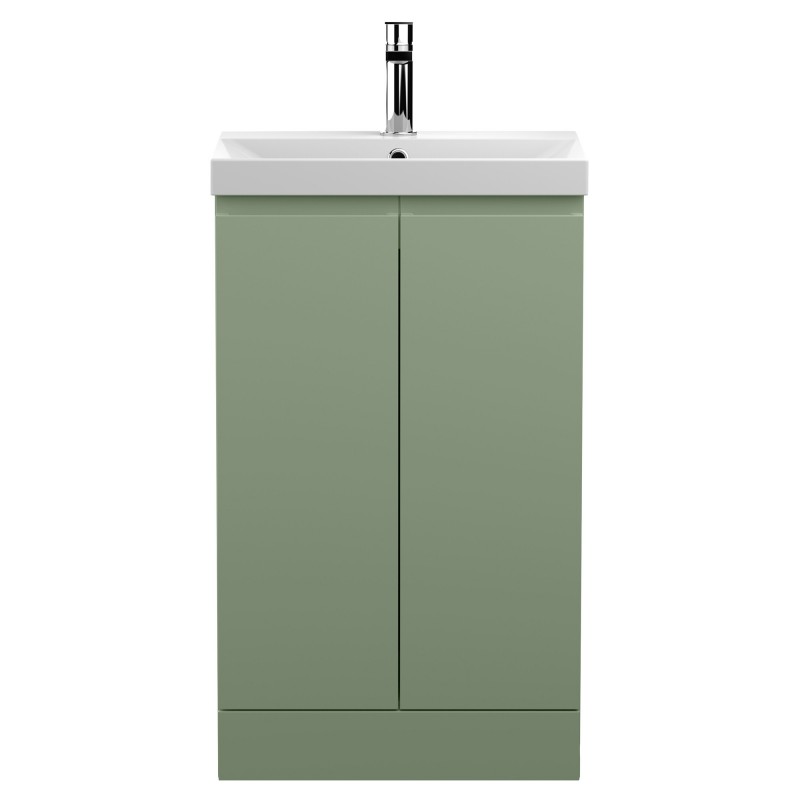 Urban 500mm Freestanding 2 Door Vanity & Thin-Edge Ceramic Basin Urban 500mm Freestanding 2 Door Vanity & Thin-Edge Ceramic Basin