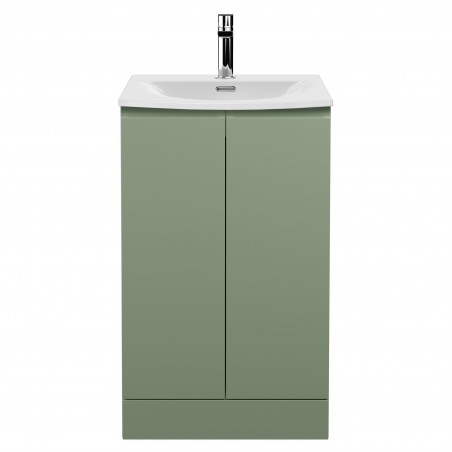 Urban 500mm Freestanding 2 Door Vanity & Curved Ceramic Basin