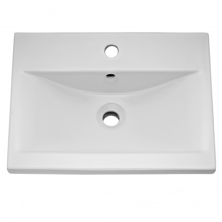 Eden Freestanding 500mm Cabinet & Basin - Satin White