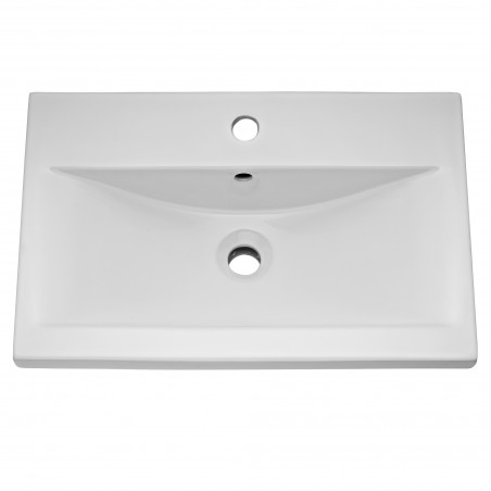 Eden Freestanding 600mm Cabinet & Basin - Satin White