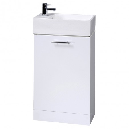 Mayford Freestanding 480mm Cabinet & Basin - Gloss White