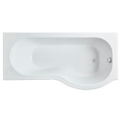P-Shaped Shower Bath Right Handed 1600mm x 700/850mm