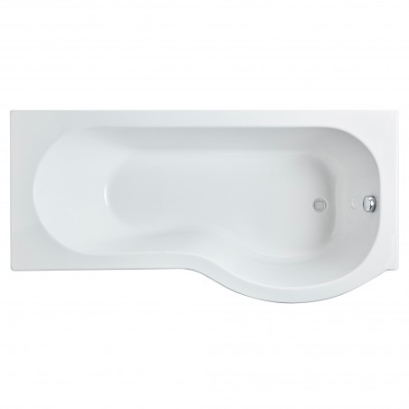 P-Shaped Shower Bath Right Handed 1700mm x 700/850mm