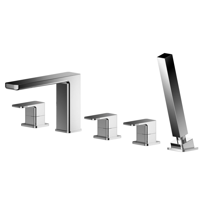Windon Deck Mounted 5 Tap Hole Bath Shower Mixer Windon Deck Mounted 5 Tap Hole Bath Shower Mixer