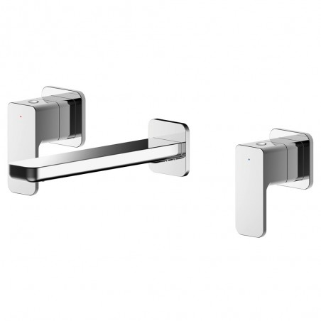 Windon Wall Mounted 3 Tap Hole Basin Mixer