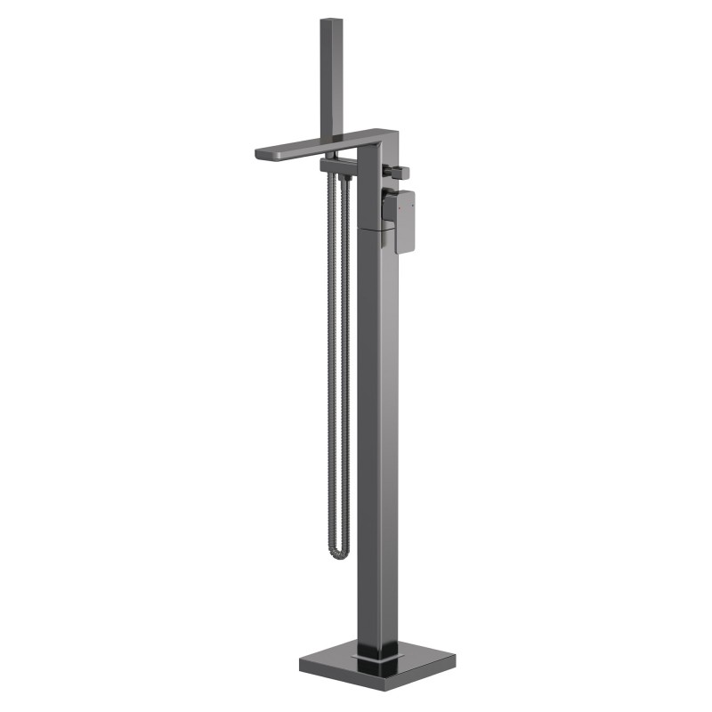 Windon Freestanding Bath Shower Mixer - Brushed Pewter Windon Freestanding Bath Shower Mixer - Brushed Pewter