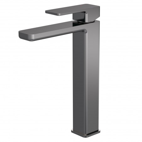 Windon High-Rise Mono Basin Mixer - Brushed Pewter