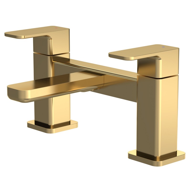 Windon Brushed Brass Deck Mounted Bath Filler Windon Brushed Brass Deck Mounted Bath Filler