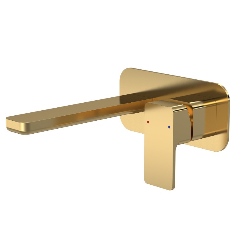 Windon Wall Mounted 2 Tap Hole Basin Mixer With Plate Windon Wall Mounted 2 Tap Hole Basin Mixer With Plate