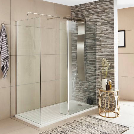 Wetroom Glass Return Screen 215x1850mm