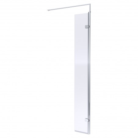 Chrome Wetroom Swing Screen 300mm x 1950mm