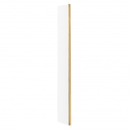 Brushed Brass 215mm Return Screen With Brass Profile