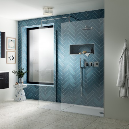 Wetroom Glass Screen 900 x 1850 x 8mm