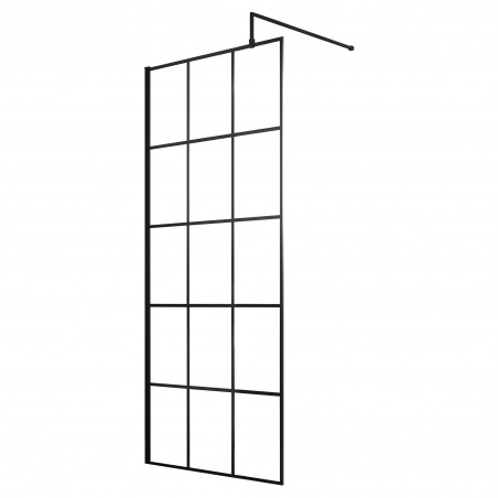 760mm Framed Wetroom Screen with Support Bar