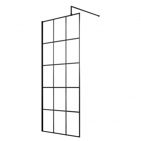 900mm Framed Wetroom Screen with Support Bar