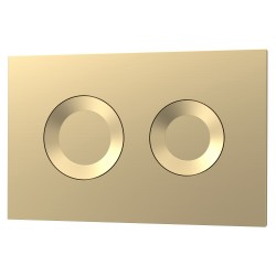 Brushed Brass Round Dual Flush Push Button