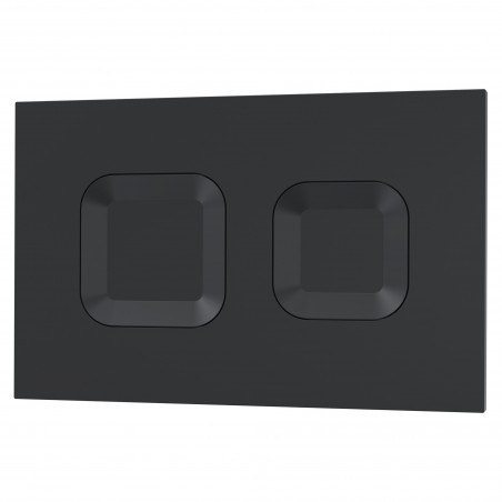 Matt Black Square Dual Flush Push Button