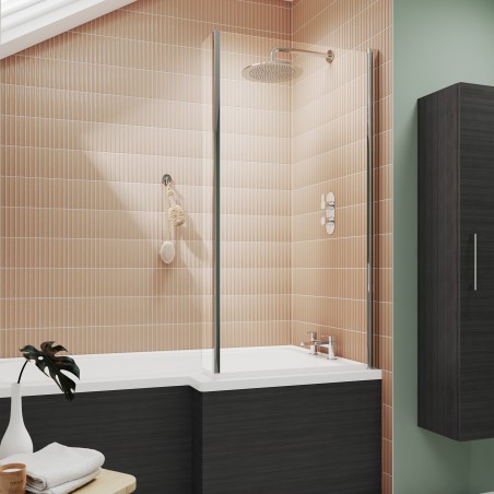 Quattro Bath Screen Hinged 808mm x 1400mm