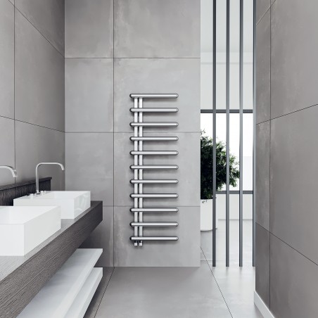 Carisa Ivor Polished Stainless Steel Designer Towel Rail - 500 x 1000mm