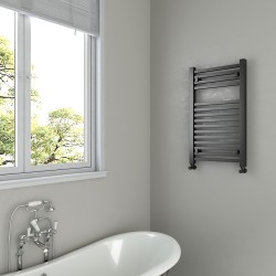 Crown Black Designer Towel Rail - 500 x 800mm