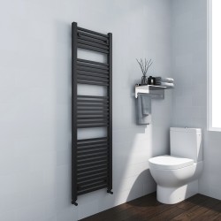 Crown Black Designer Towel Rail - 500 x 1800mm