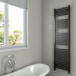 Crown Black Designer Towel Rail - 500 x 1800mm