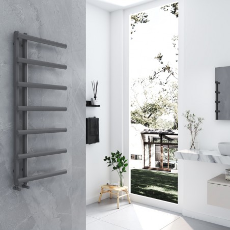 Myra Anthracite Designer Towel Rail - 500 x 1200mm