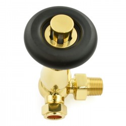 Jaguar Corner Radiator Valves - Un-lacquered Brass