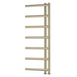 Myra Brushed Brass Designer Towel Rail - 500 x 1200mm