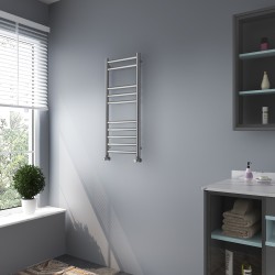 Brushed Stainless Steel Towel Rail - 350 x 800mm