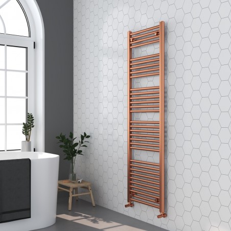 Straight Copper Towel Rail - 500 x 1600mm