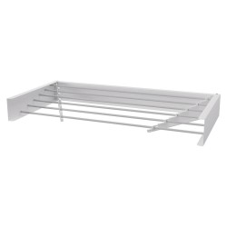 1000mm Foldable Wall Mounted Towel Hanger - White
