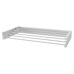 1000mm Foldable Wall Mounted Towel Hanger - White