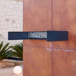 1000mm Foldable Wall Mounted Towel Hanger - Anthracite - Open