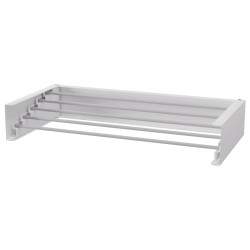 700mm Foldable Wall Mounted Towel Hanger - White