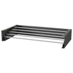 700mm Foldable Wall Mounted Towel Hanger - Anthracite