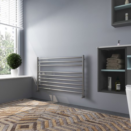 Brushed Stainless Steel Towel Rail - 1000 x 600mm