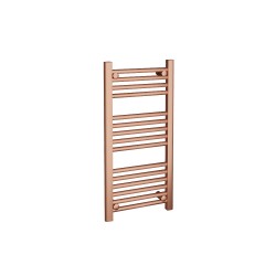 Straight Brushed Copper Towel Rail - 400 x 800mm