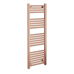 Straight Brushed Copper Towel Rail - 400 x 1200mm