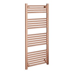 Straight Brushed Copper Towel Rail - 500 x 1200mm