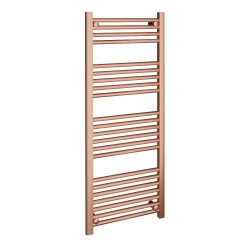 Straight Brushed Copper Towel Rail - 500 x 1200mm