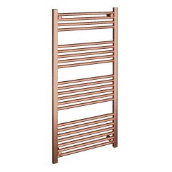 Straight Brushed Copper Towel Rail - 600 x 1200mm