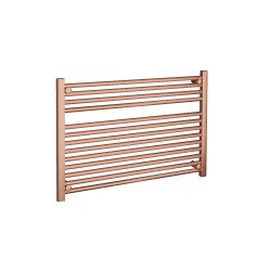 Straight Brushed Copper Towel Rail - 900 x 600mm