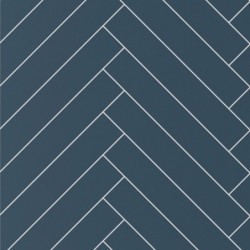 Nordic Blue Herringbone - Showerwall Panels - Swatch