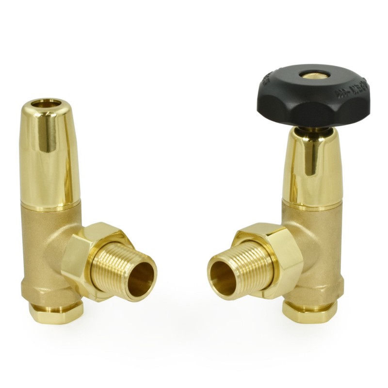 Bradley Angled Radiator Valves - Brass & Bronze Bradley Angled Radiator Valves - Brass & Bronze