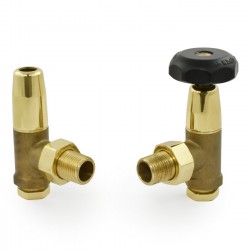 Bradley Angled Radiator Valves - Brass & Bronze